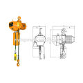 0.5ton up to 25 ton portable construction electric chain used lift hoists crane with remote control